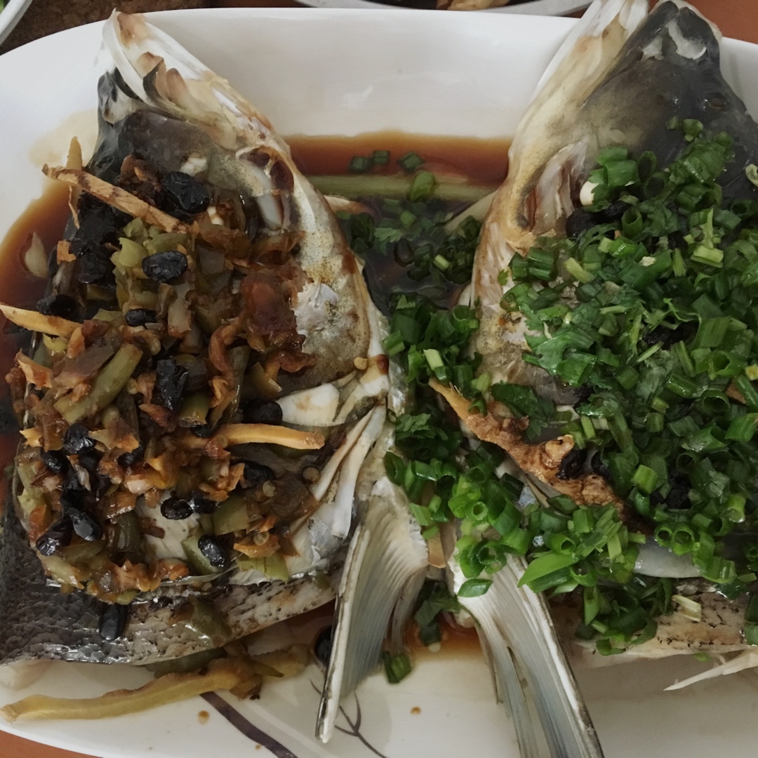 快手饭菜之双味鱼头