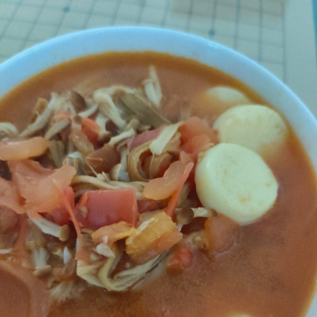 茄汁金针菇豆腐煲