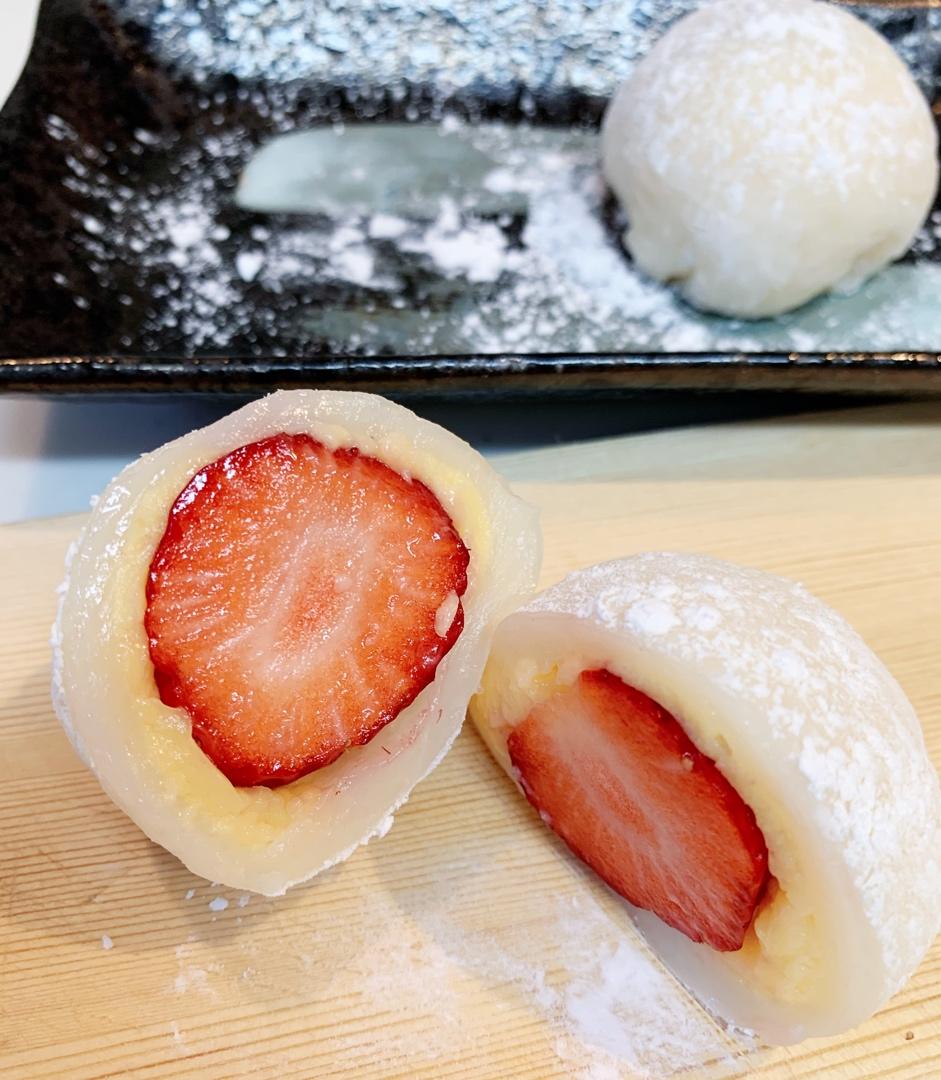 糯叽叽的草莓大福（超简单）