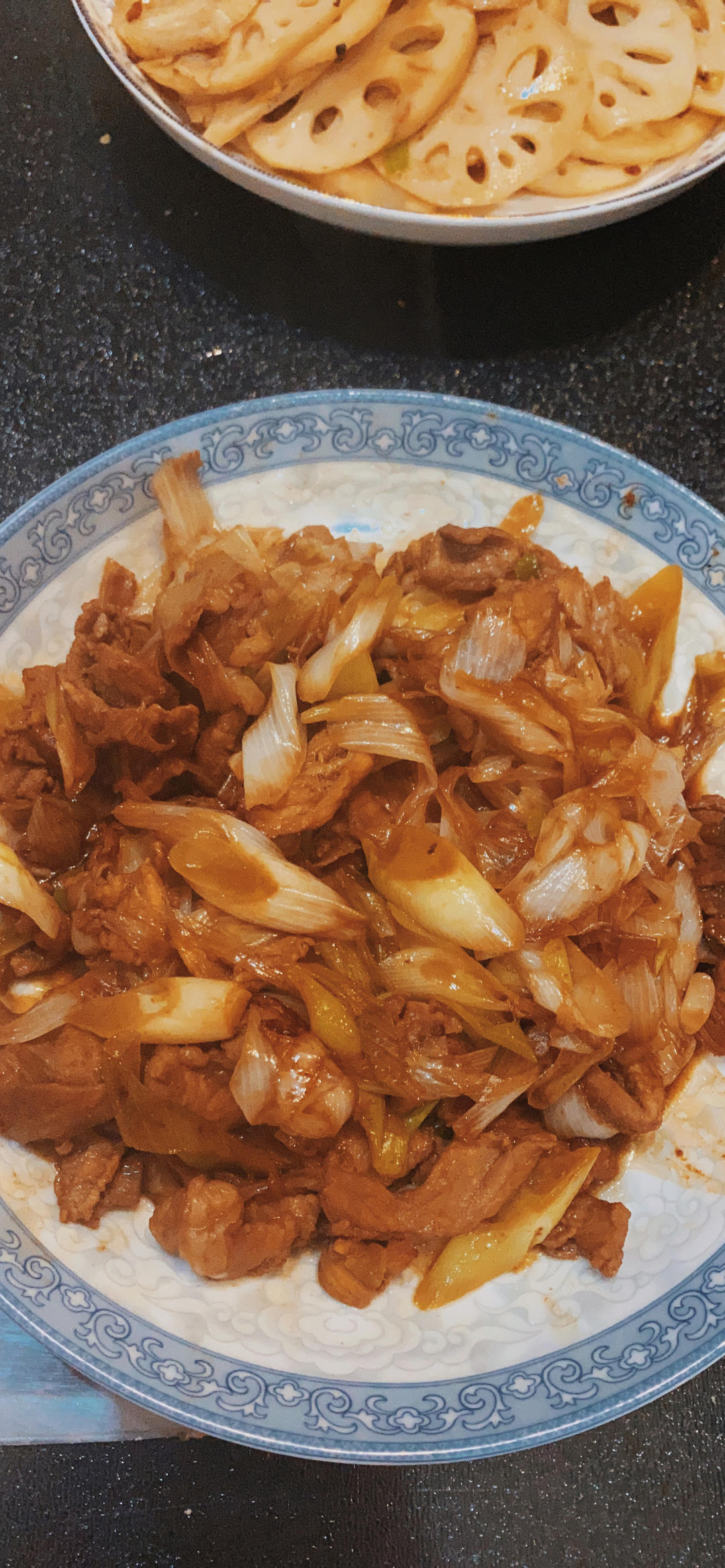 东北大葱爆五花肉（梅头肉）