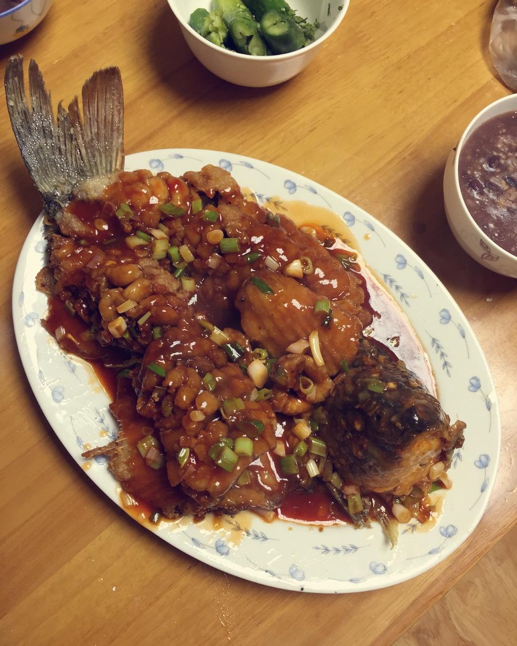 静世安好做的松鼠鱼(附改刀小视频)