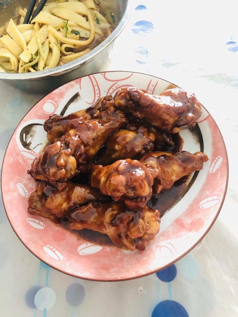 集照烧蜜汁红烧于一身的小鸡腿（鸡翅根）