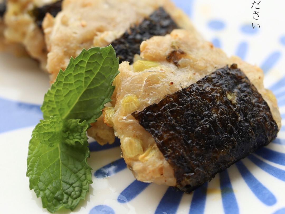 无油海苔鲮鱼饼的做法