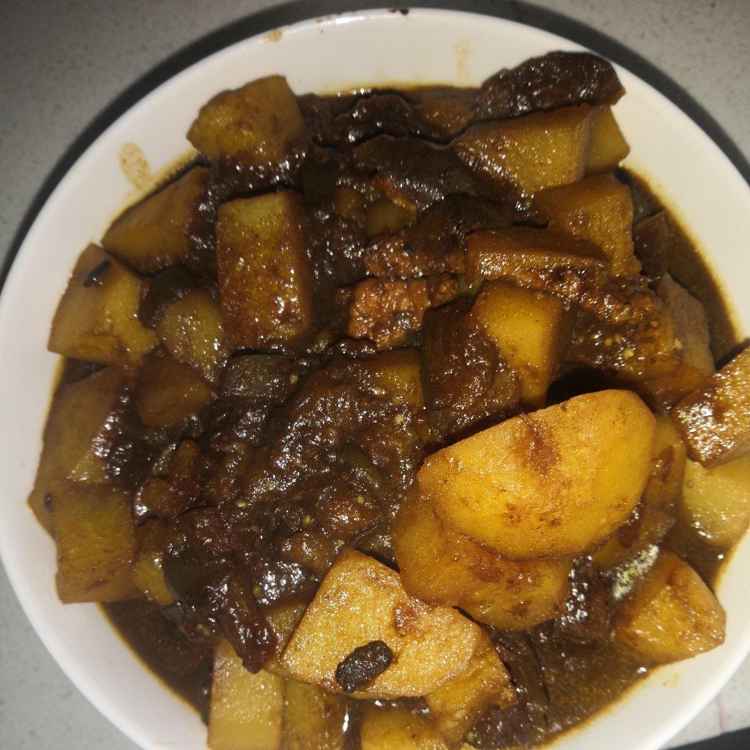 黯然销魂之 东北土豆炖茄子