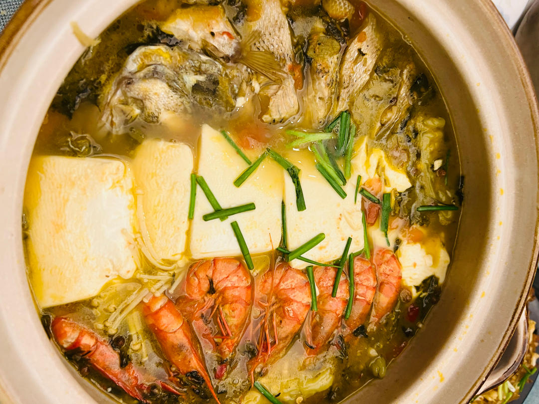 酸汤鲈鱼煲（调料包版）