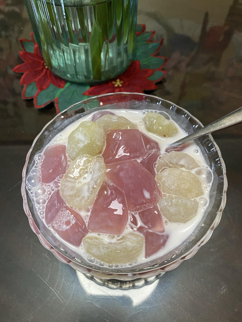 多肉葡萄冻撞奶🍇-「简单做法」0失败