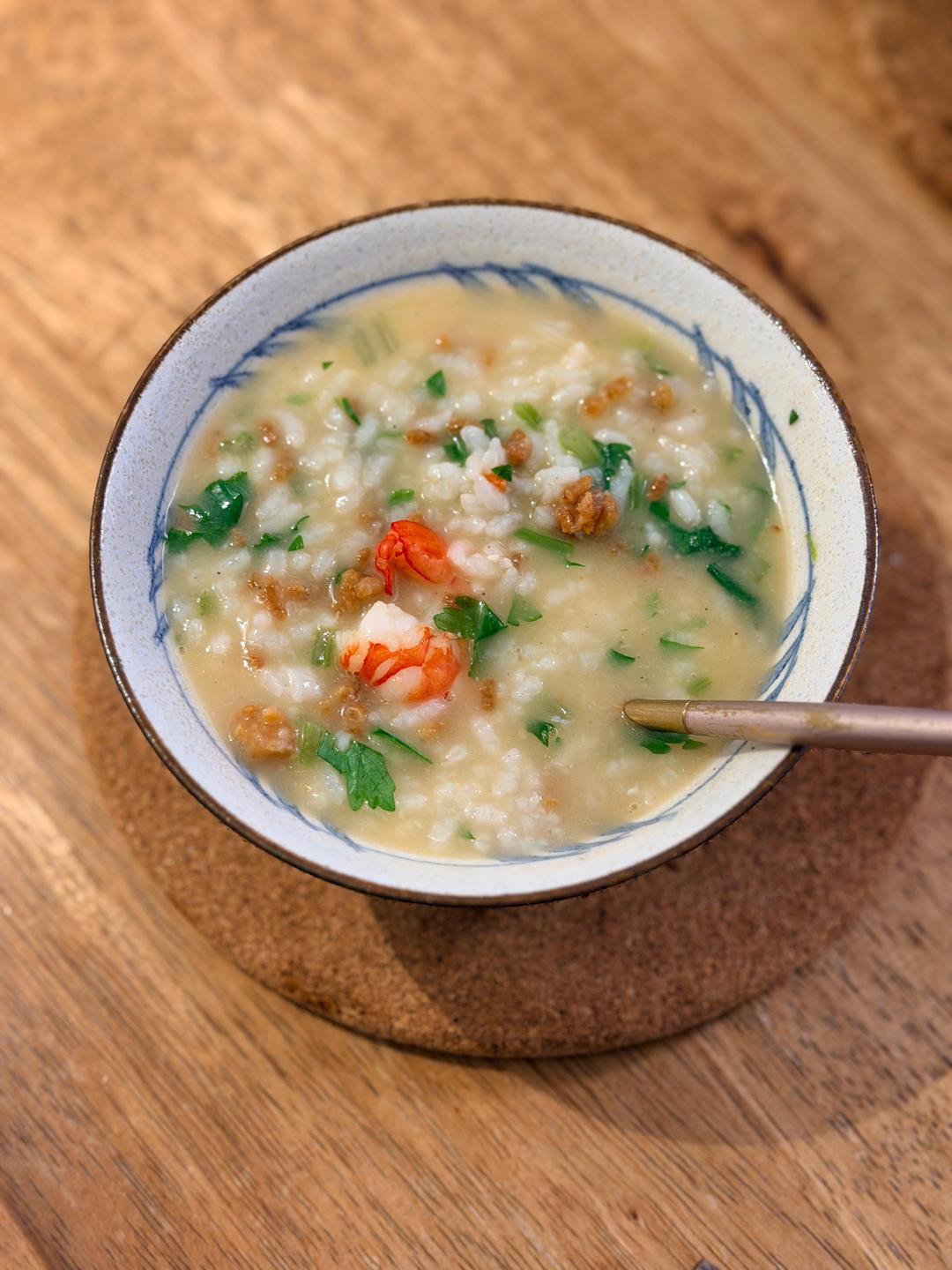 脆米鲜虾汤饭的做法