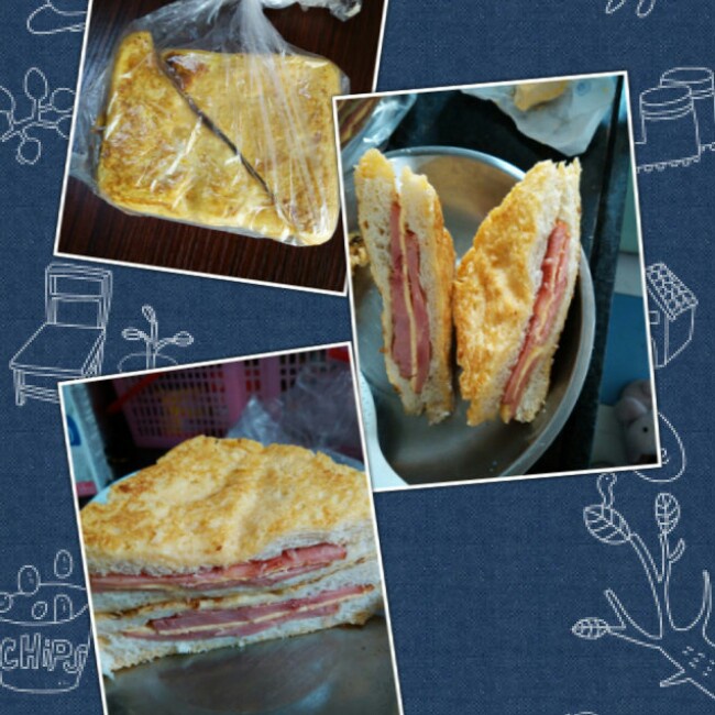 十分钟快手早餐【港式火腿西多士】