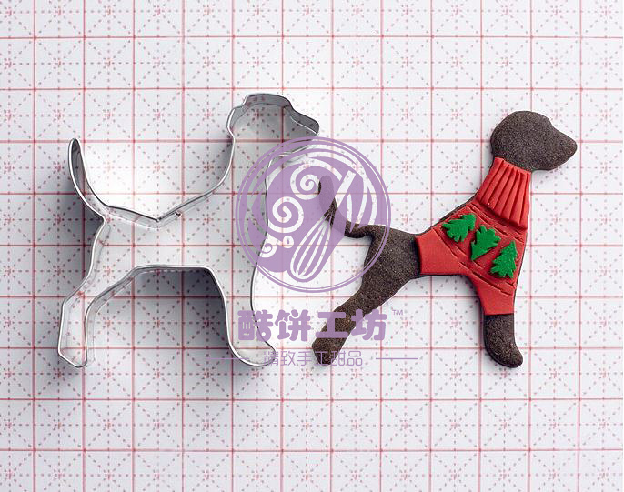 穿毛衣的狗饼干教程 | Doggie Christmas Sweater Cookie Tutorial的做法 步骤9