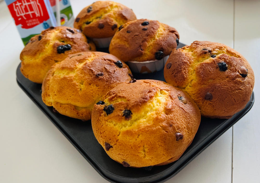 超简单【爆浆蓝莓玛芬蛋糕】