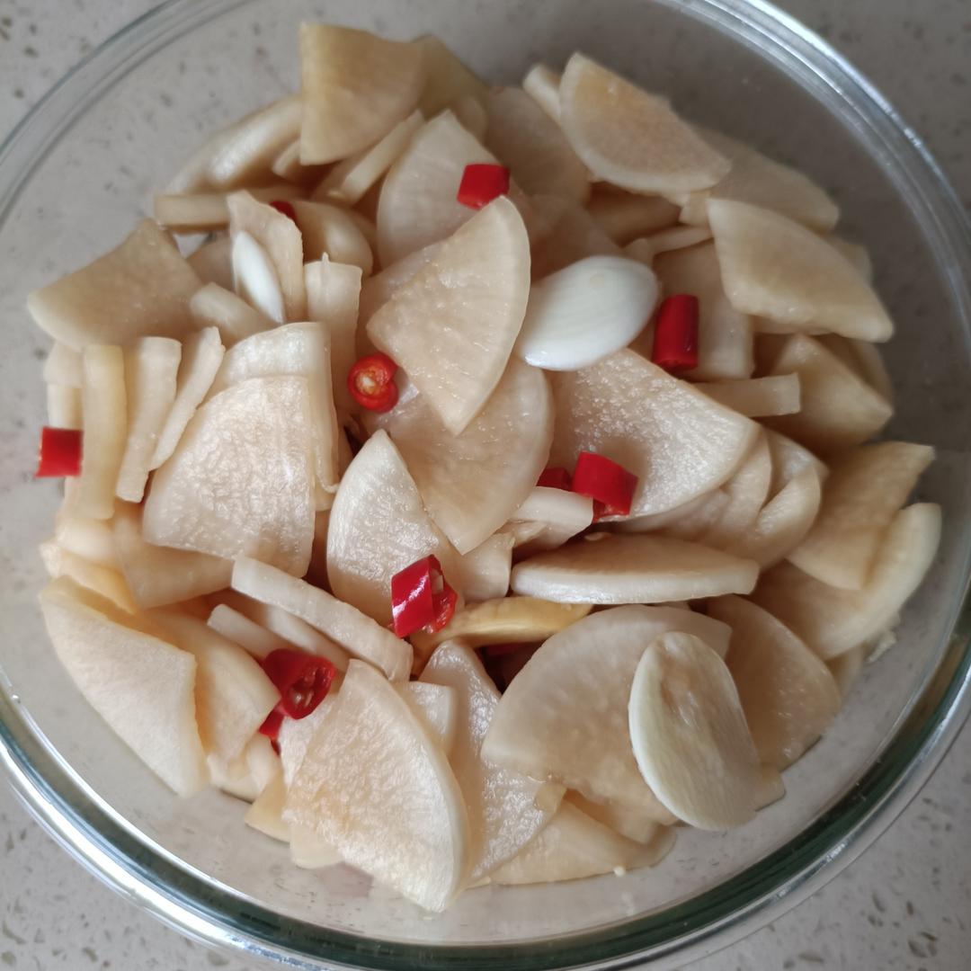 爽口酸甜辣脆萝卜腌制萝卜