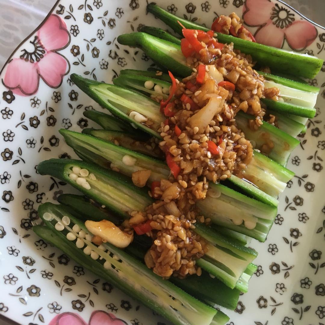 家常菜～蒜香秋葵