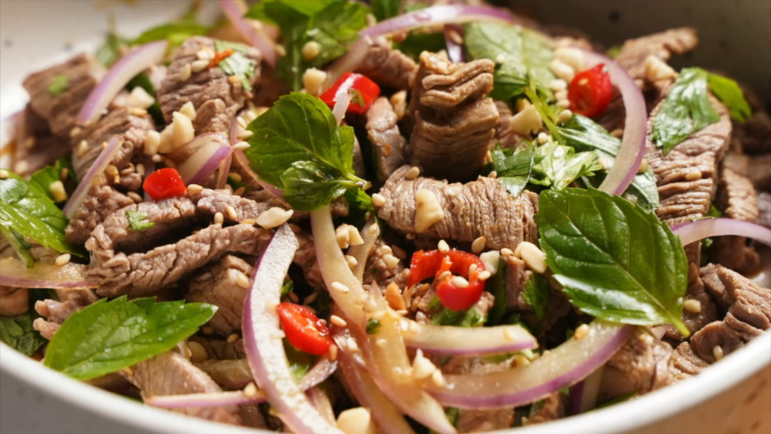 【薄荷风味拌牛肉】清爽开胃，减脂最爱的做法