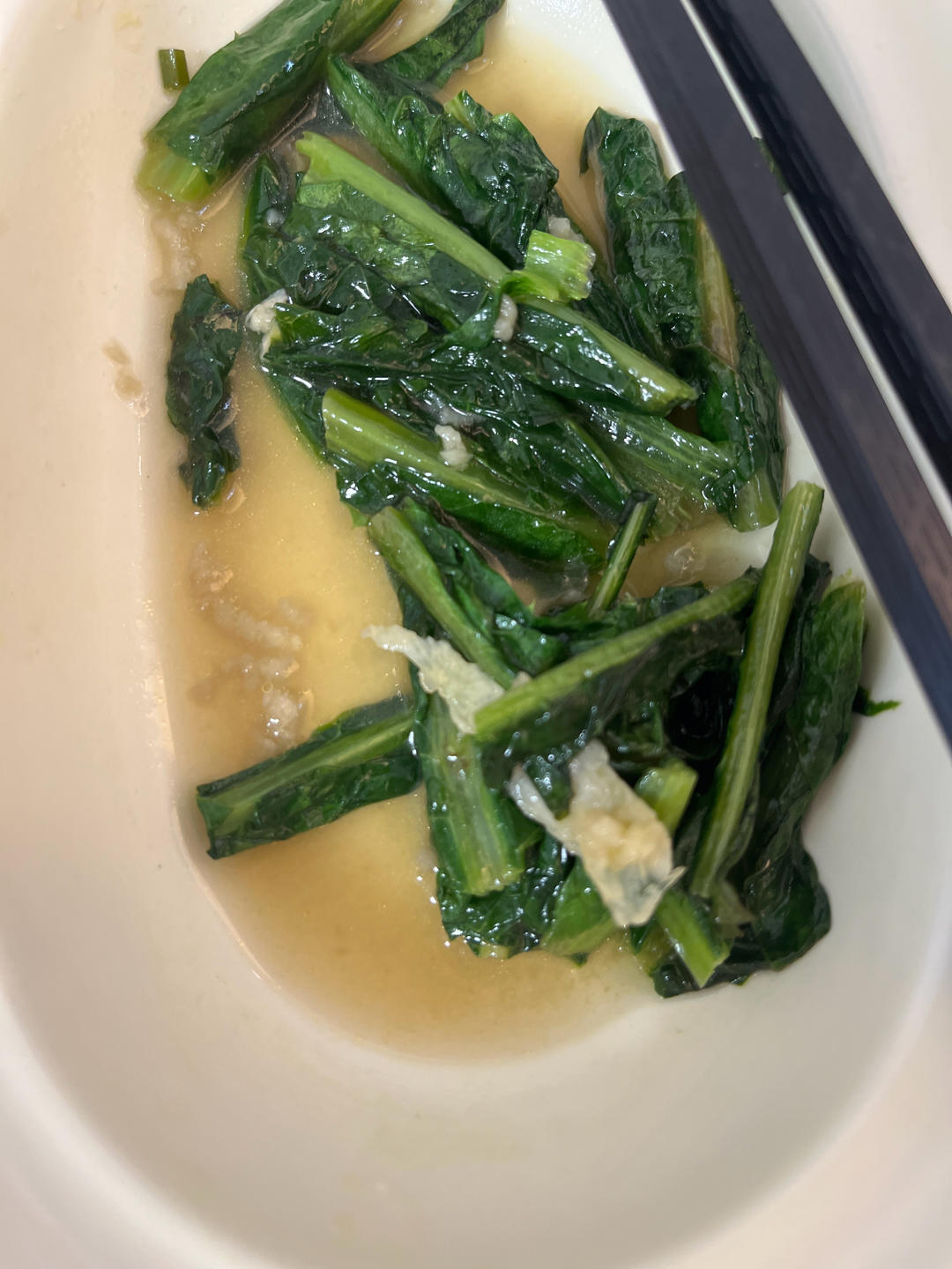 很清的清炒绿叶菜