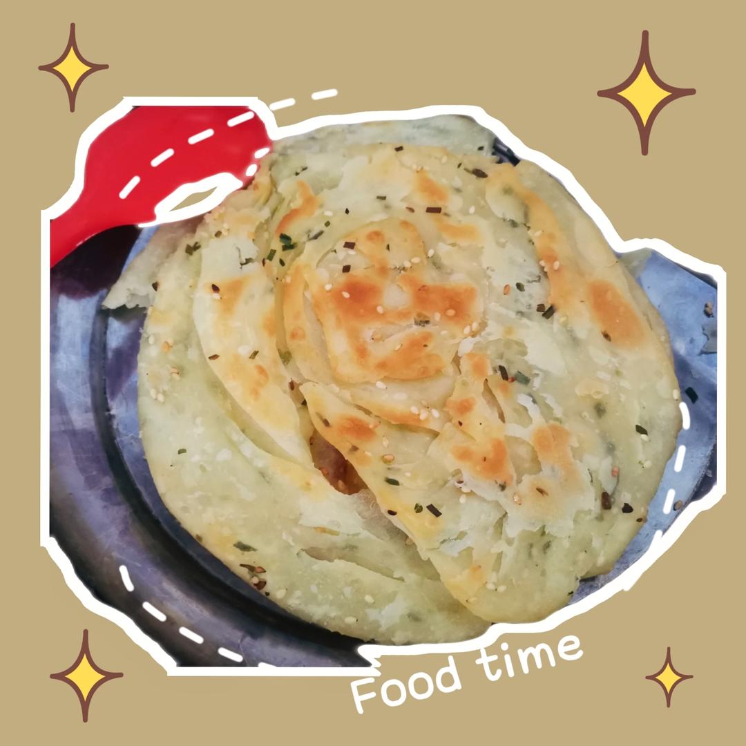 千层酥软葱油饼