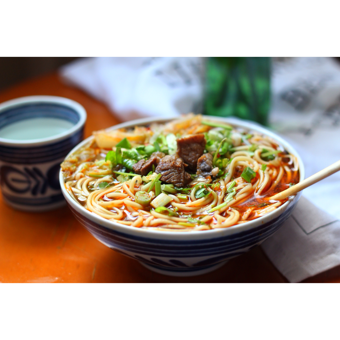 胖球闪电猴做的红烧牛肉面