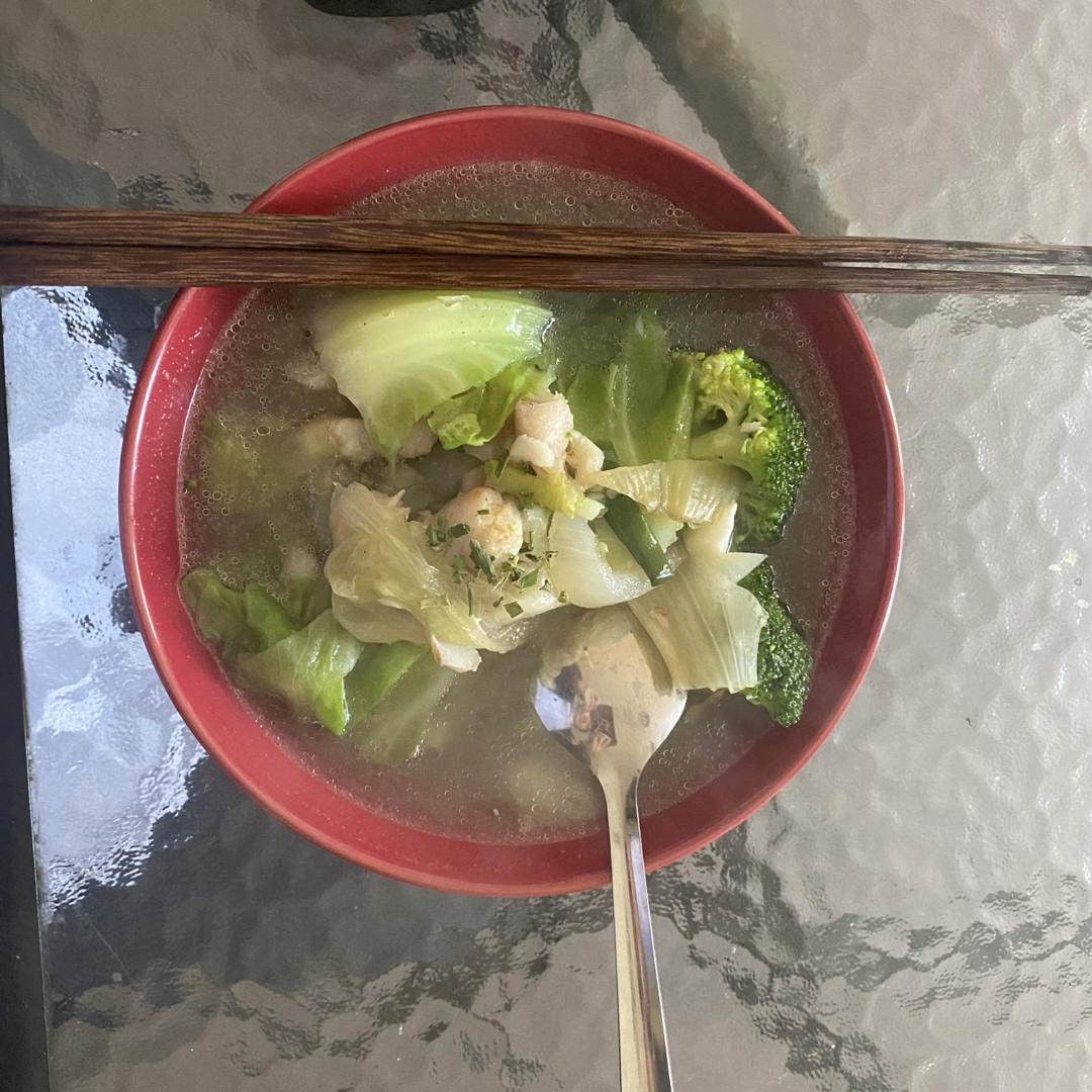 香菜白菜龙利鱼汤  宝宝辅食天天学