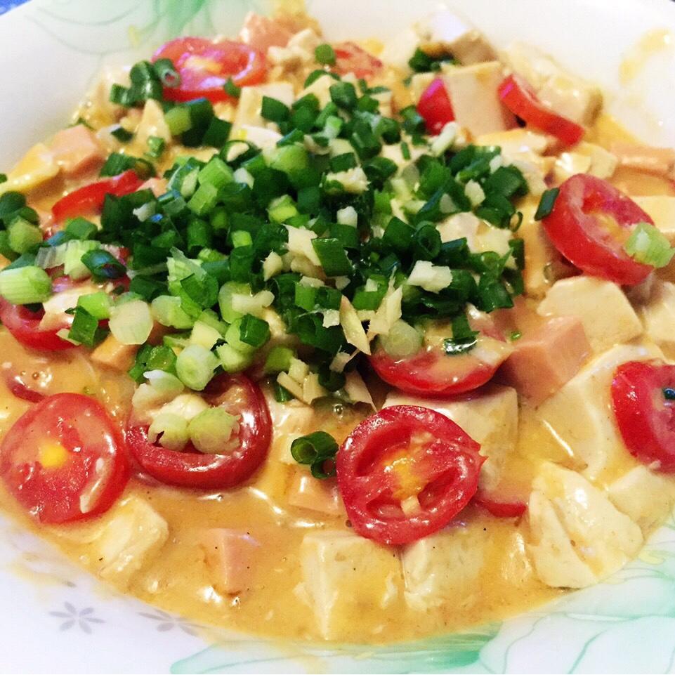 老丁的私房菜-蟹黄豆腐