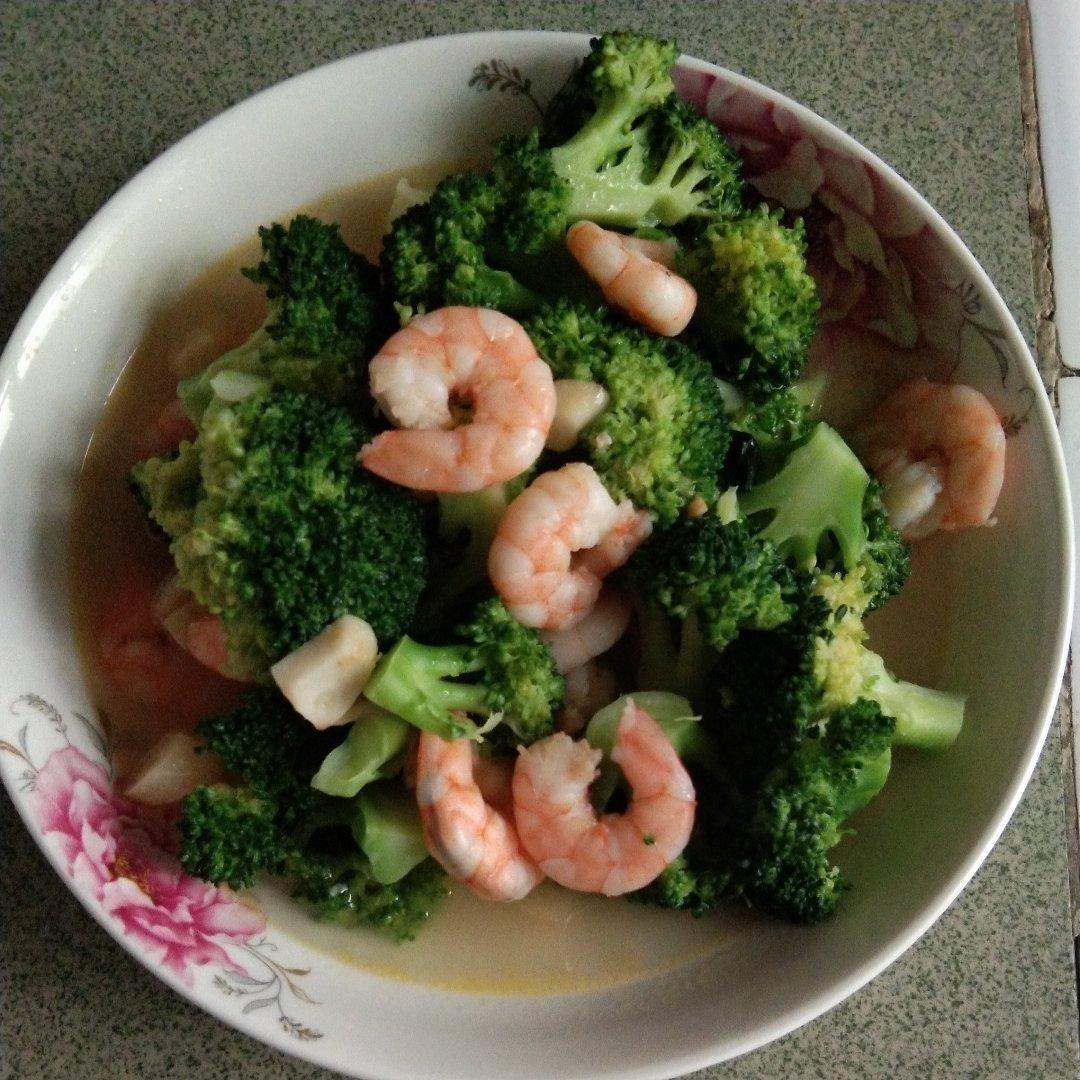 西兰花炒虾仁