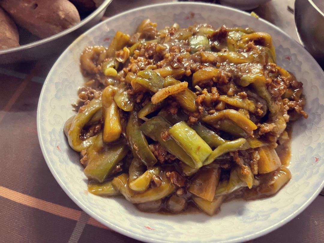 超级下饭酱香味肉末茄子