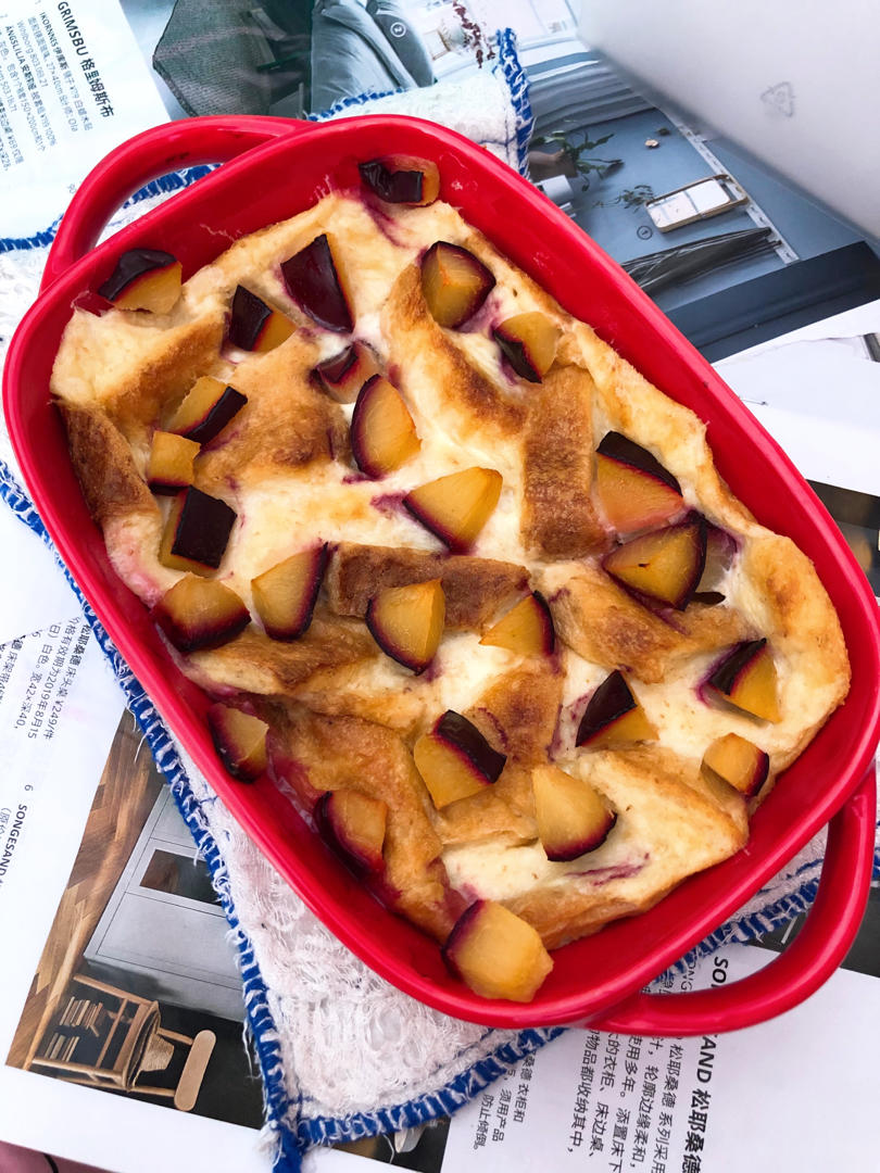 无糖无油吐司布丁