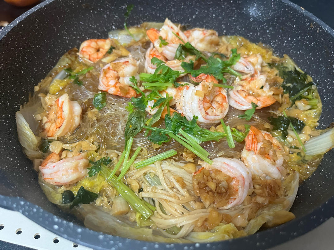 虾仁粉丝煲