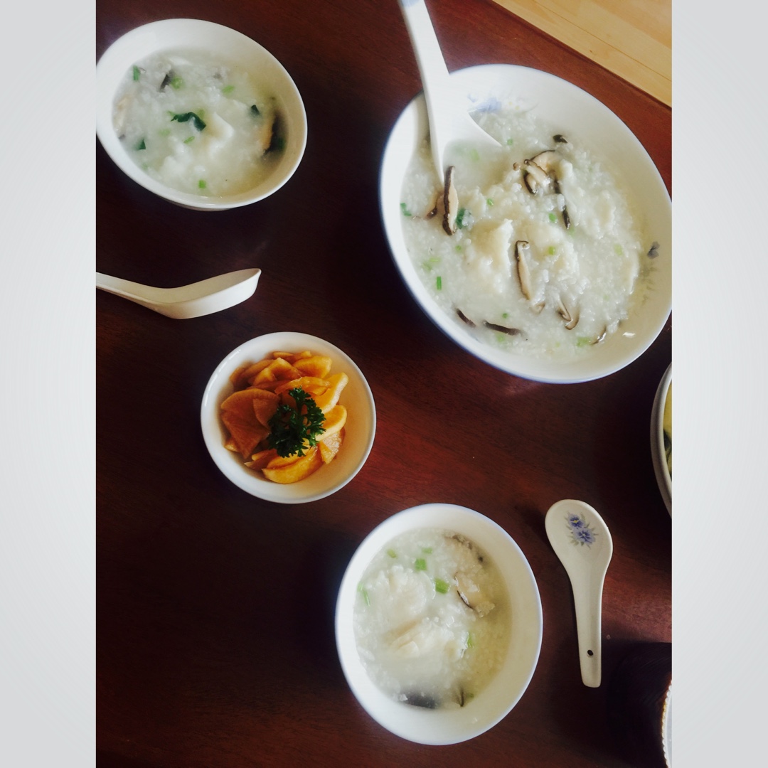 香菇鱼片粥