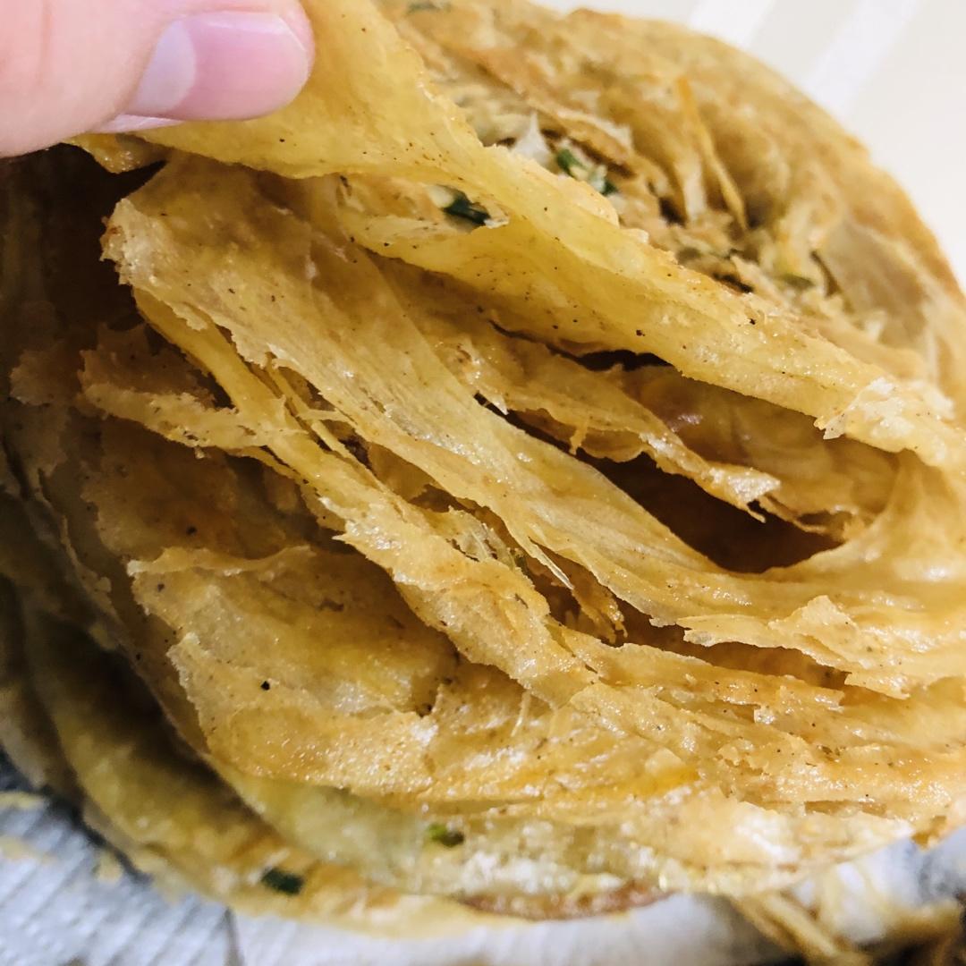 香酥千层饼，葱油饼，酥掉渣了