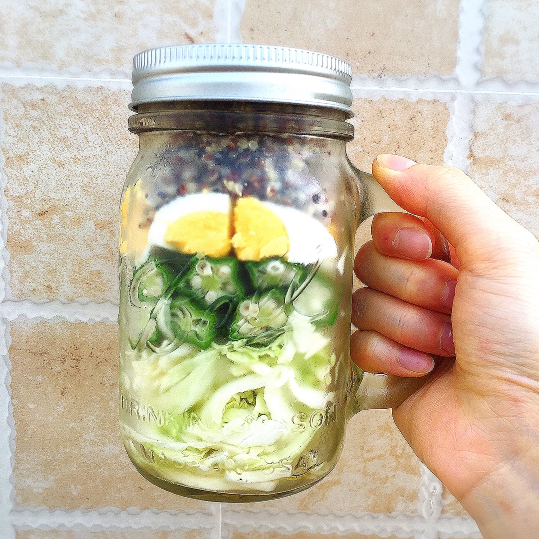 带一罐梅森沙拉做午餐 超低卡蔬菜版 Salad in Mason Jar