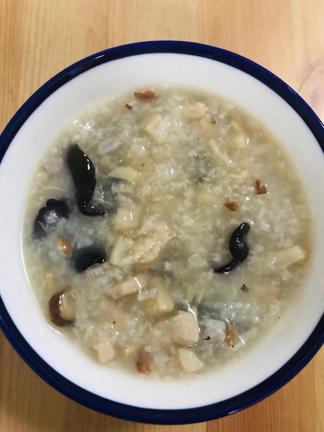 干贝香菇粥的做法