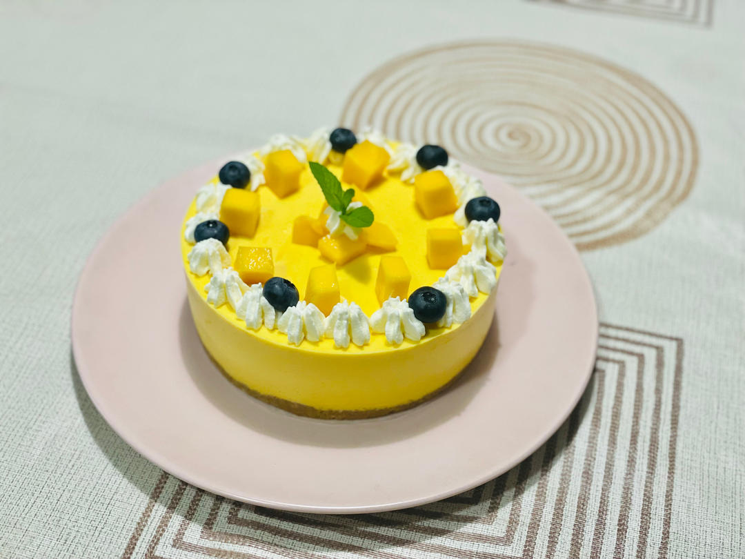 蛋糕 【视频】芒果慕斯(6寸) | 含镜面果胶配方 刘师奶_jj做的【视频