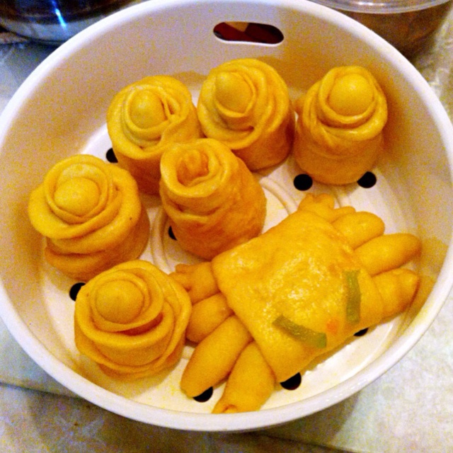 紫薯玫瑰花馒头