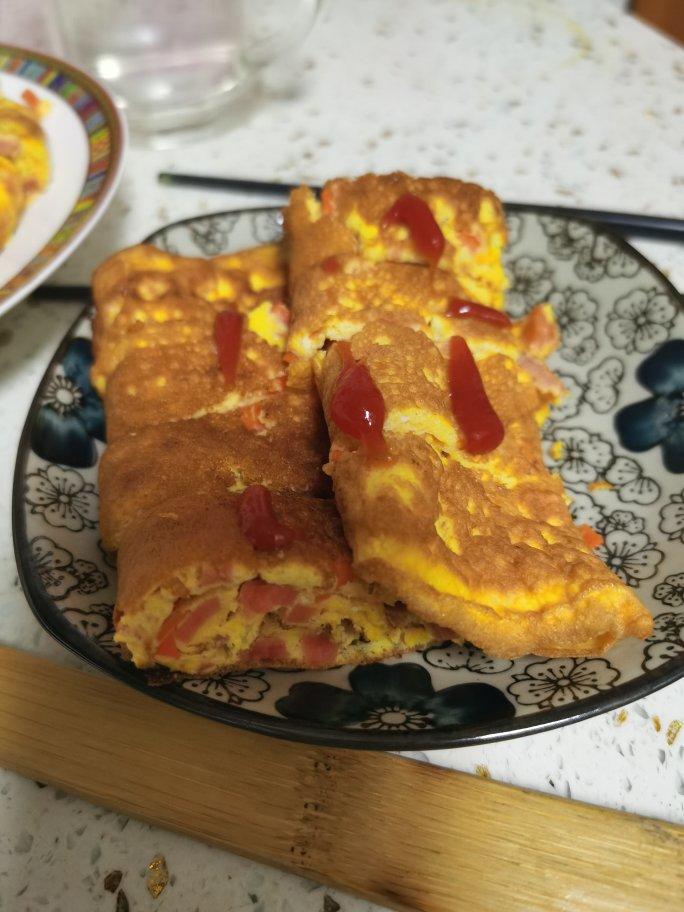解决孩子不吃菜难题的胡萝卜蔬菜厚蛋烧鸡蛋卷