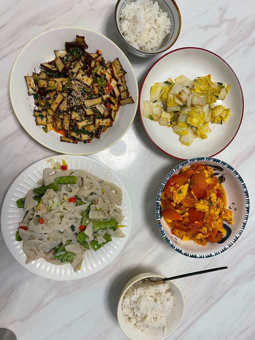 青椒炒藕片