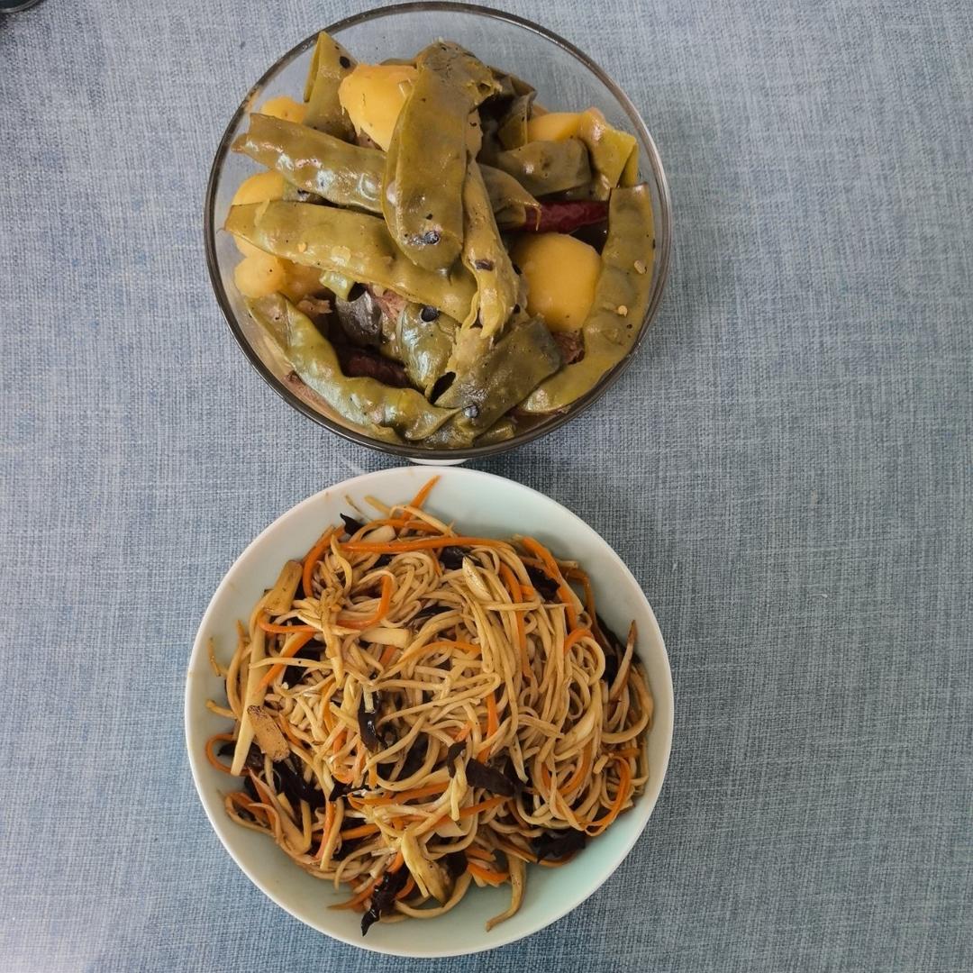 茭白炒三丝