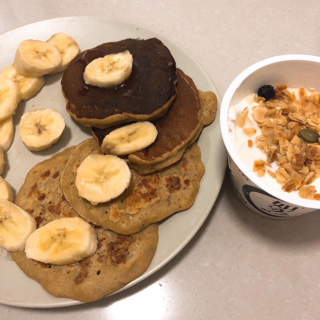 香蕉全麦松饼「好好吃饭健康瘦」