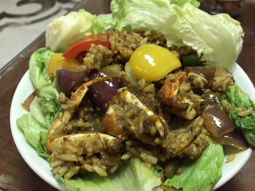 咖喱蟹饭