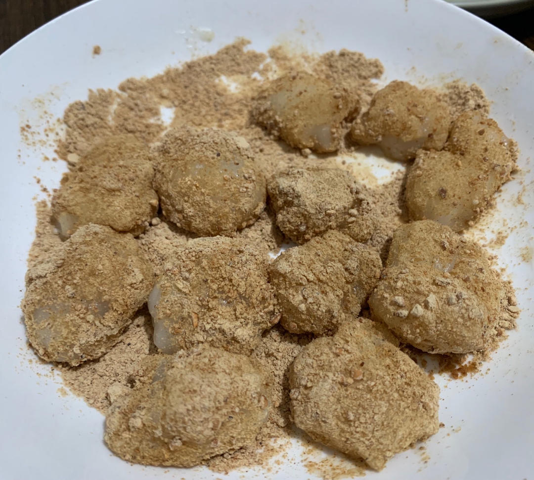糍粑，糯米糍，黄豆粉粘糯米球【附上黄豆粉的做法】