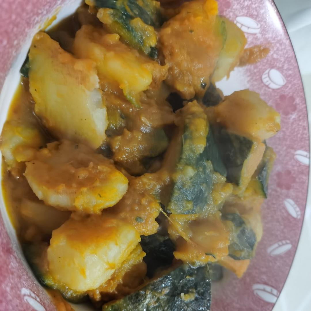 素食之南瓜炖土豆