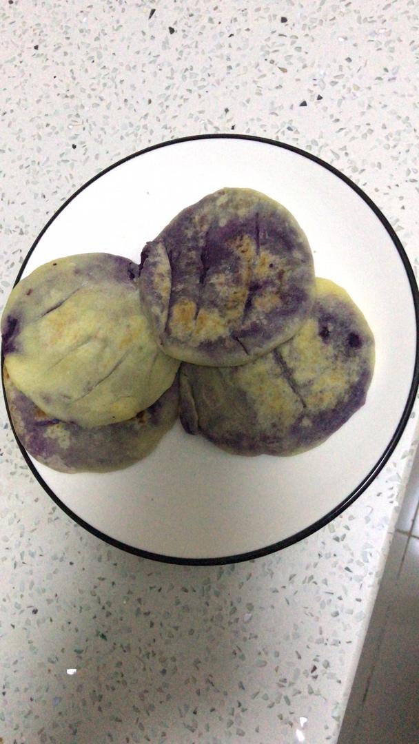 山药紫薯饼