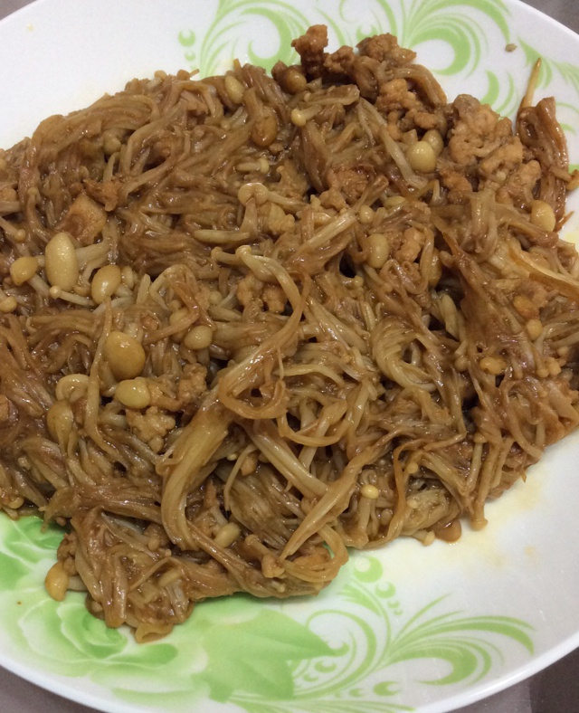 肉末金针菇