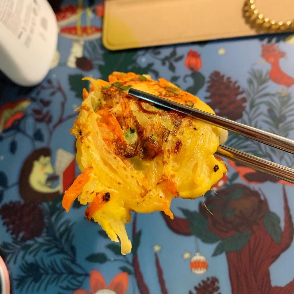 鸡蛋萝卜丝饼（无面粉版）——宿舍健康日食记