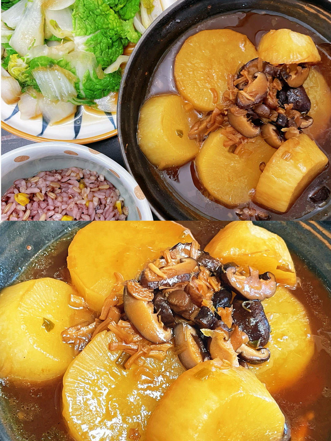 比肉好吃的【鲍汁萝卜煲】，成本5元，热乎饱全家！