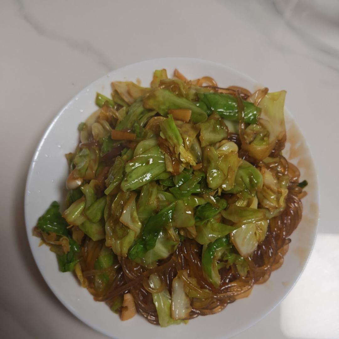 圆白菜炒粉条