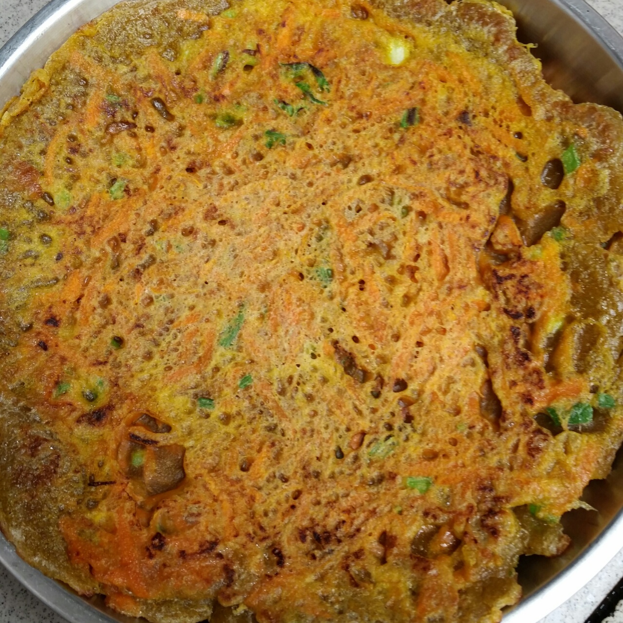 韭菜鸡蛋煎饼