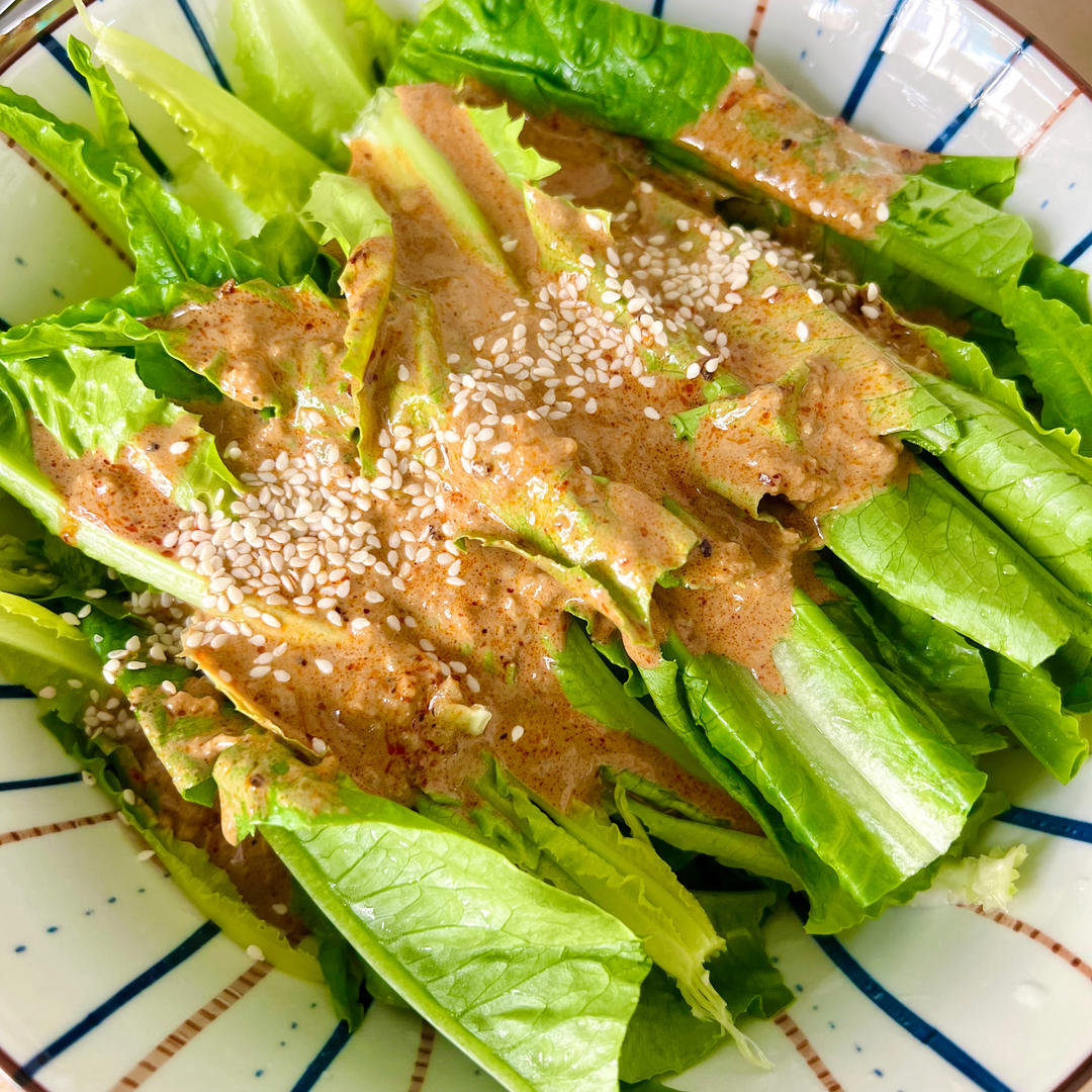 每次做都光盘的麻酱油麦菜