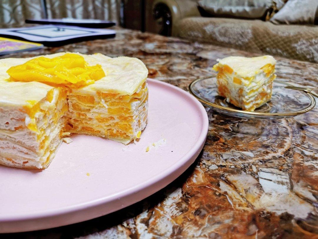 芒果千层蛋糕，100%成功告别煎皮无能