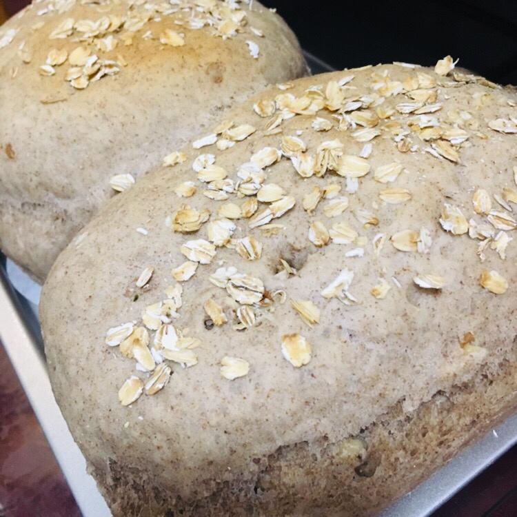 100%全麦三明治吐司面包|Vegan 低脂健康减肥|超级快手