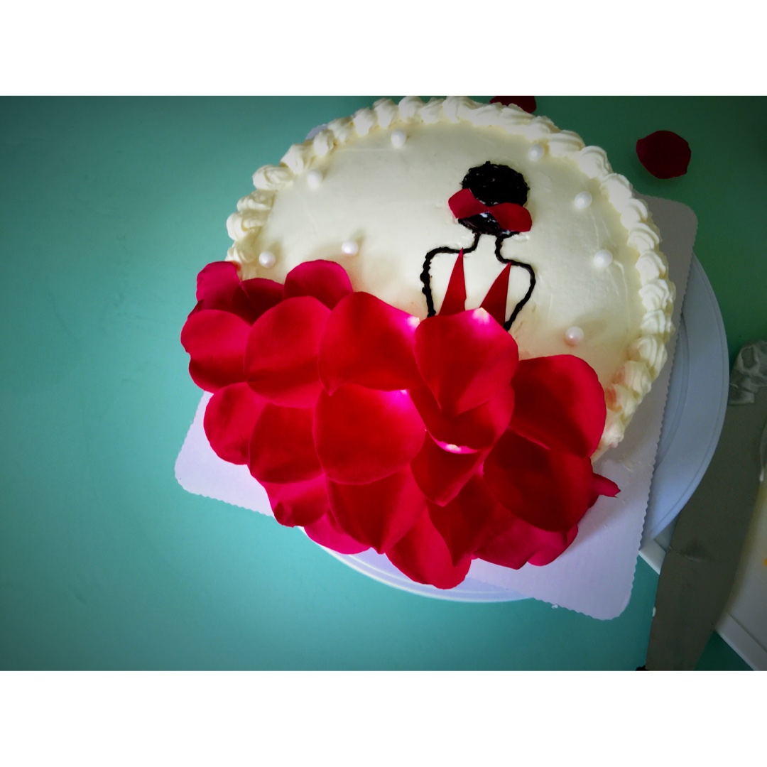 玫瑰美人生日蛋糕