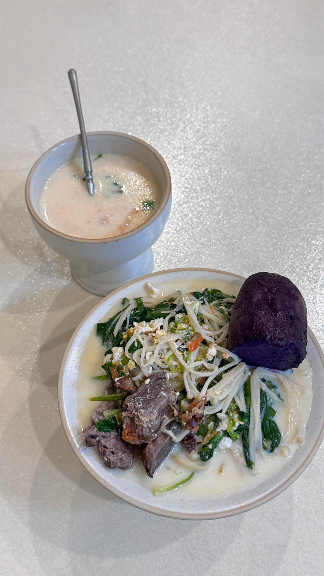 番茄牛奶腱子减脂汤的做法